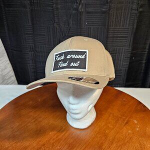 HorseHead Productions Official Hat Line - FAFO - Whimsical - L/XL Flexfit Tan